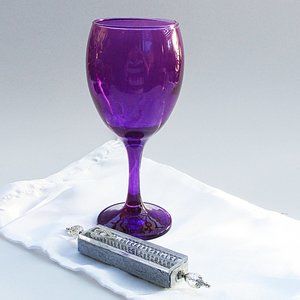 COPY - Jewish Wedding Glass with Keepsake Shards Mezuzah